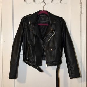 Faux leather jacket